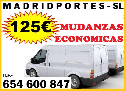 125eur mudanza económica-65 4 6008 4 7 portes madrid